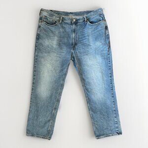 Levis 541 Jeans Mens 40x30 Blue Medium Wash Cotton Stretch Relaxed Tapered Fit